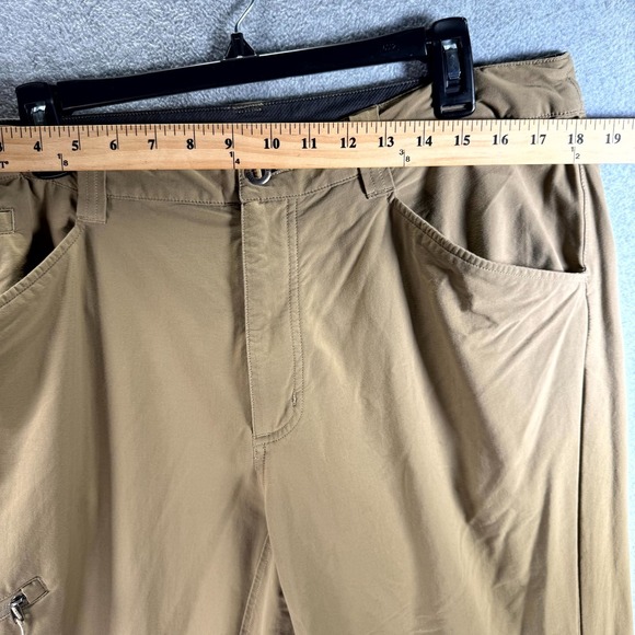 Patagonia Quandary Hiking Pants Men 36 Brown Stretch Zipped Pockets Straight Leg - Picture 4 of 13